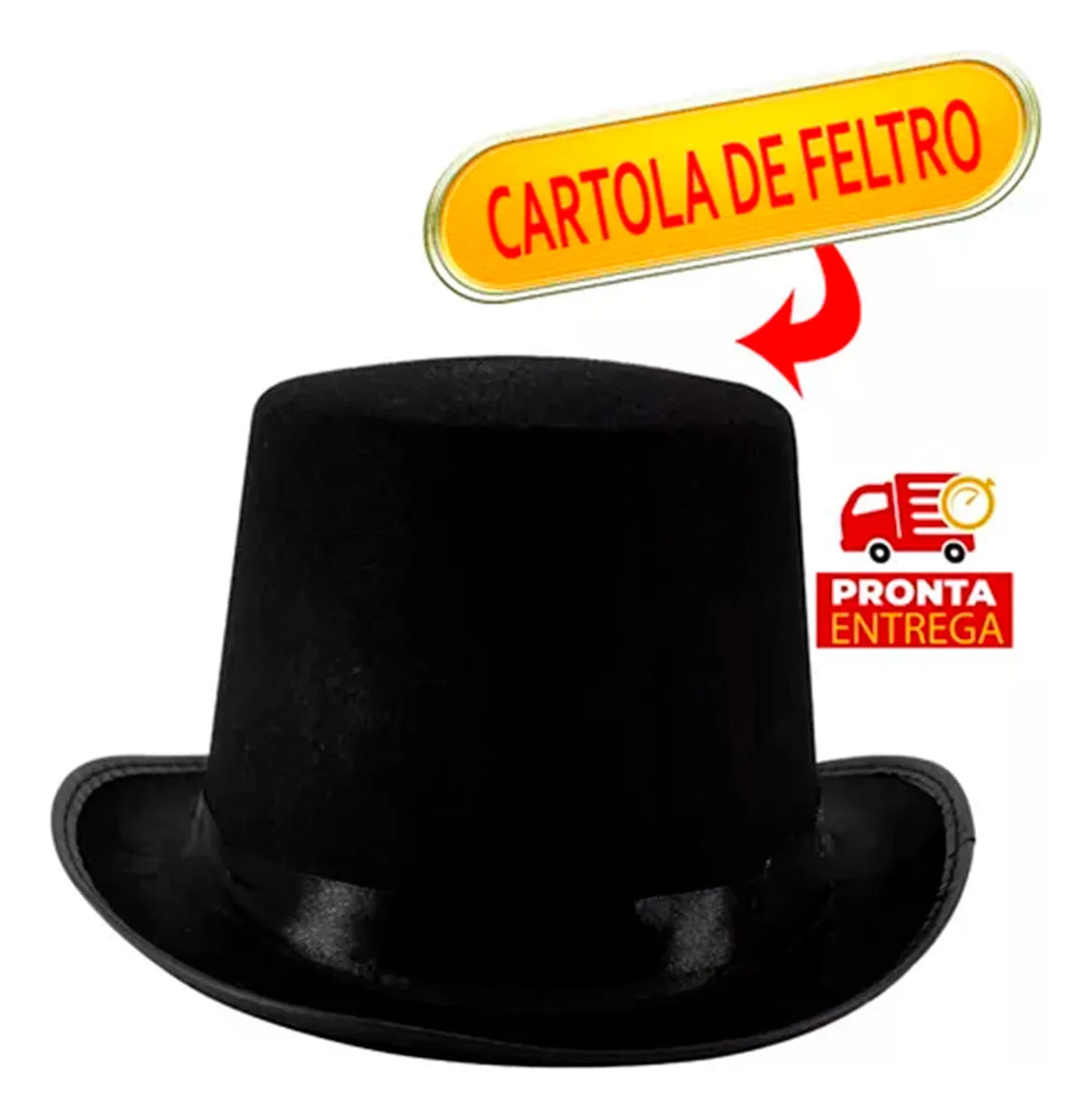 Fantasia Magico Adulto Cartola Feminino Saia 5pçs Halloween