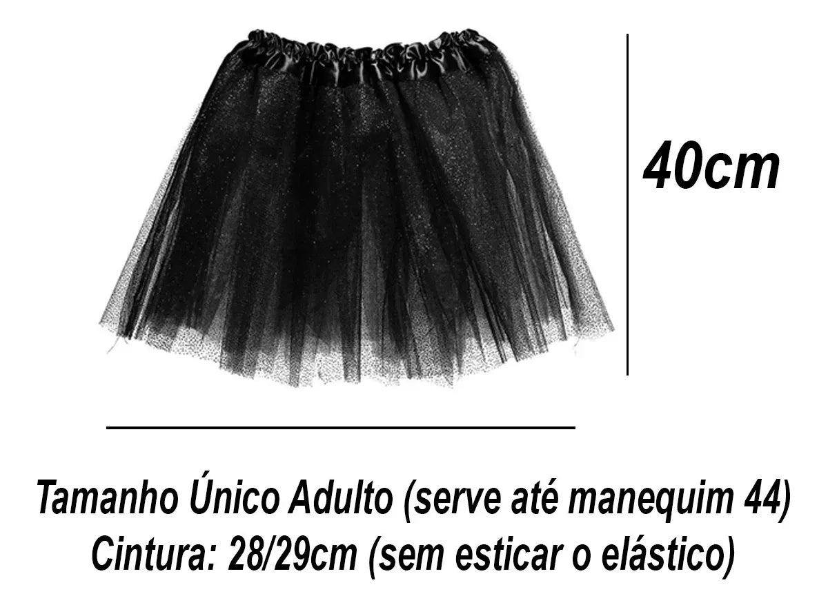 Fantasia Magico Adulto Cartola Feminino Saia 5pçs Halloween