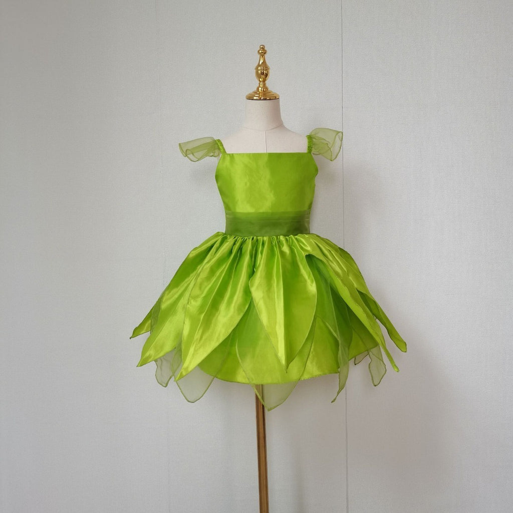 Vestido Infantil Christmas Green Elf Wonderful Fairy Tinker