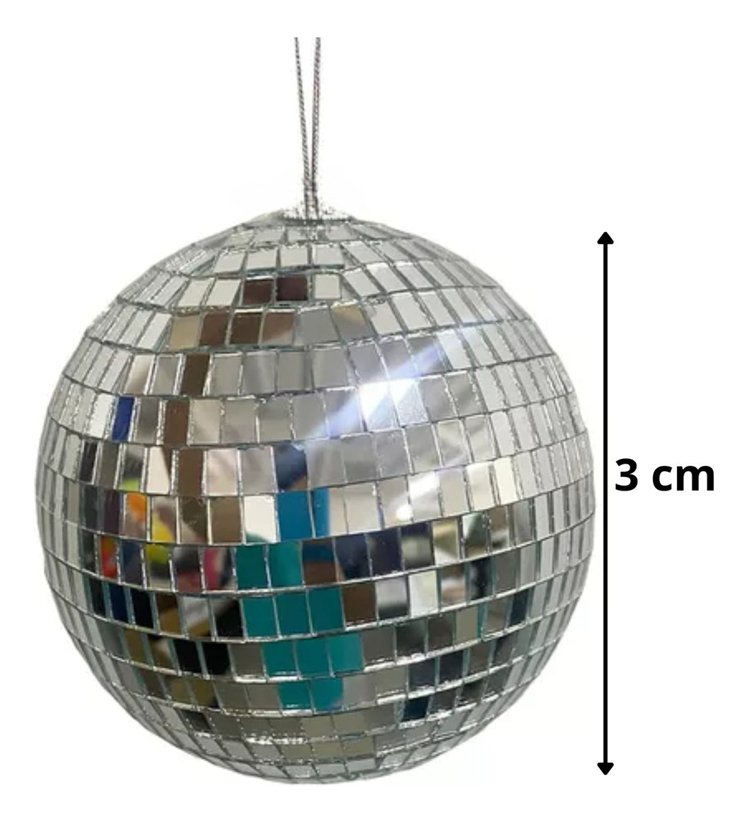 Kit 33 Globo Espelhado 3cm 4cm E 10cm Balada Festa Dj