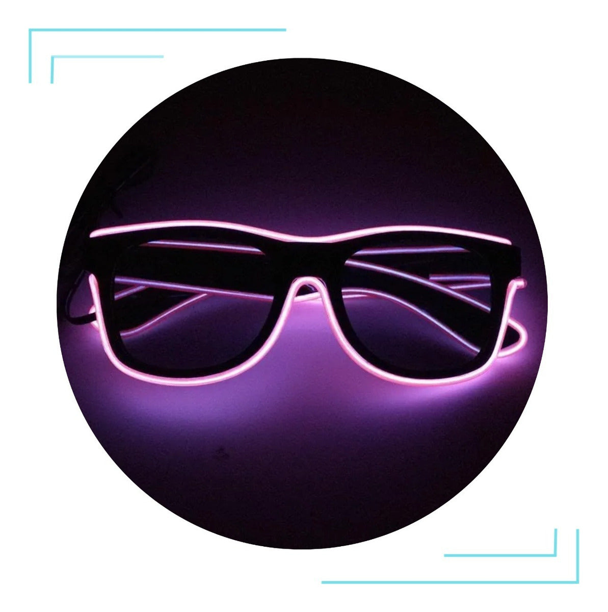 6 Óculos Led Neon Rave Balada Festa Tomorrowland 4 Funções
