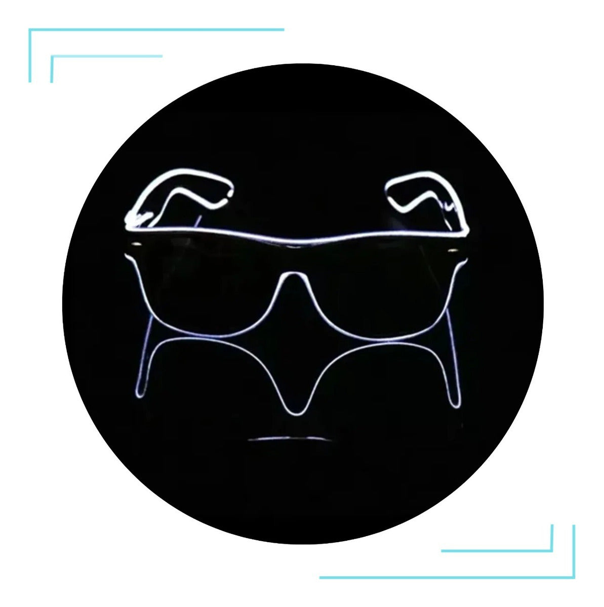 6 Óculos Led Neon Rave Balada Festa Tomorrowland 4 Funções