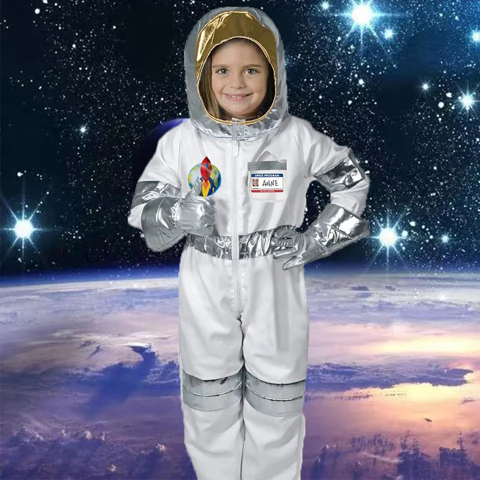 Fantasia Astronauta Crianças Cosplay Infantil Presente Top