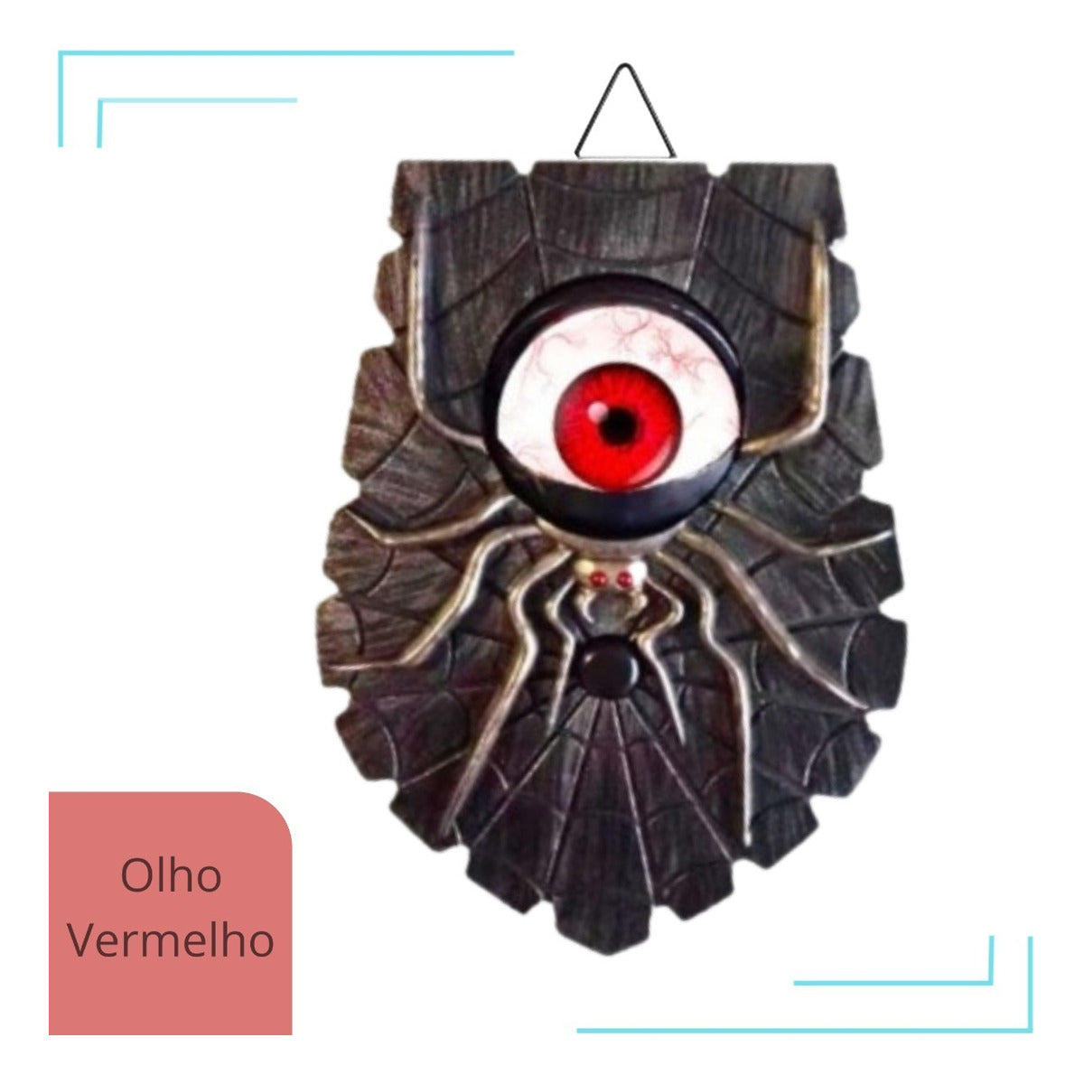 Campainha Olho Aranha Halloween Assustador Decoração Festa