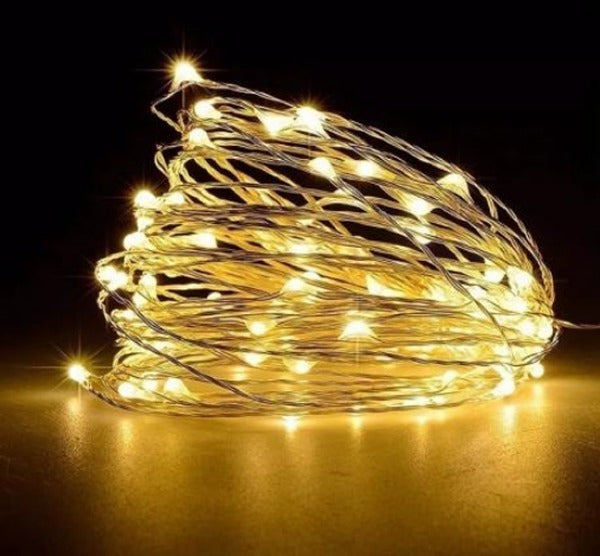 Kit 20 Fio Fada Cordão Luz Cores Natal 3mts 30 Leds+ Pilhas