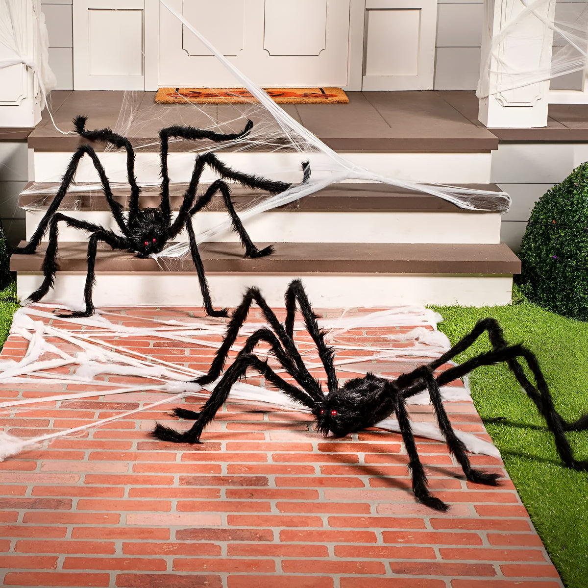 Aranha Gigante Peluda Horripilante Halloween 75cm/120cm