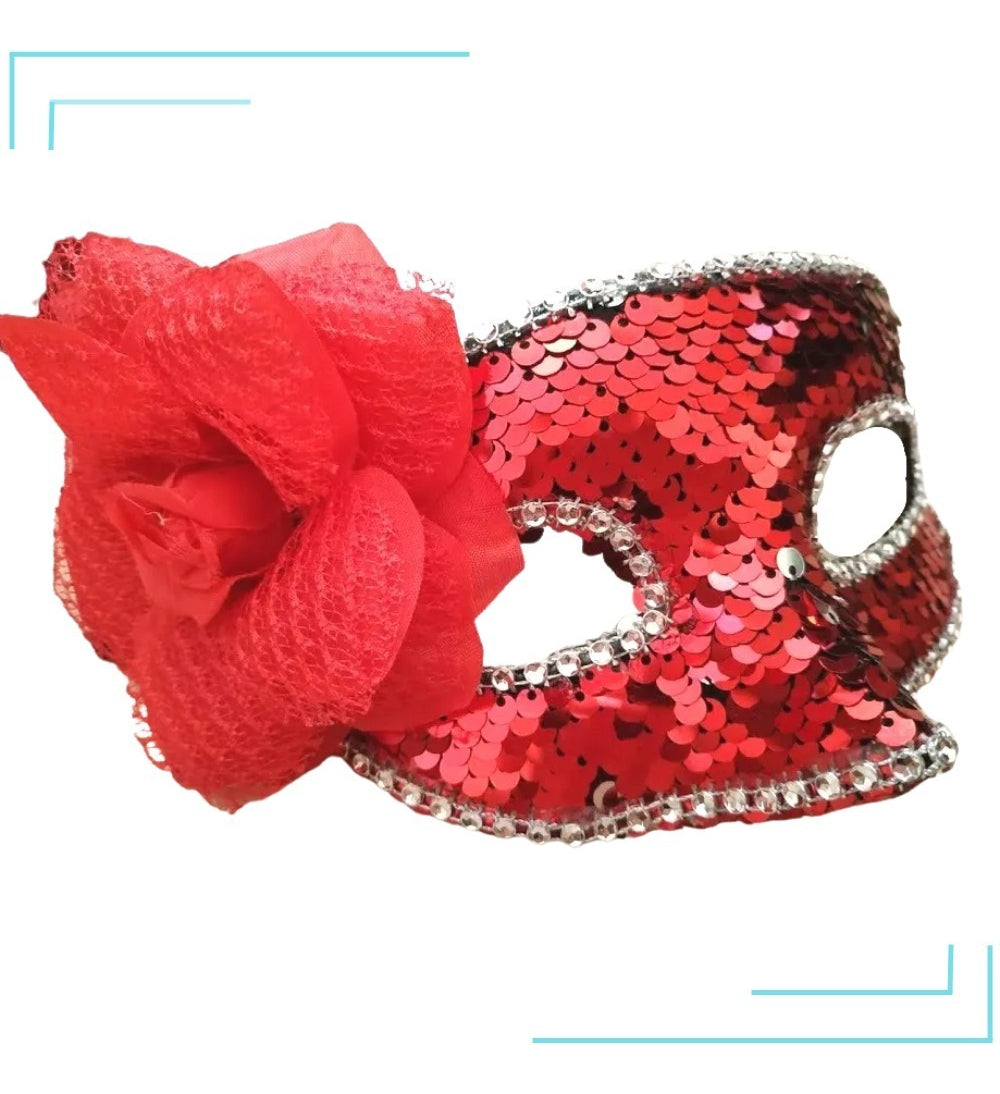 Kit Com 7 Máscaras De Gala Luxo Carnaval Varias Cores