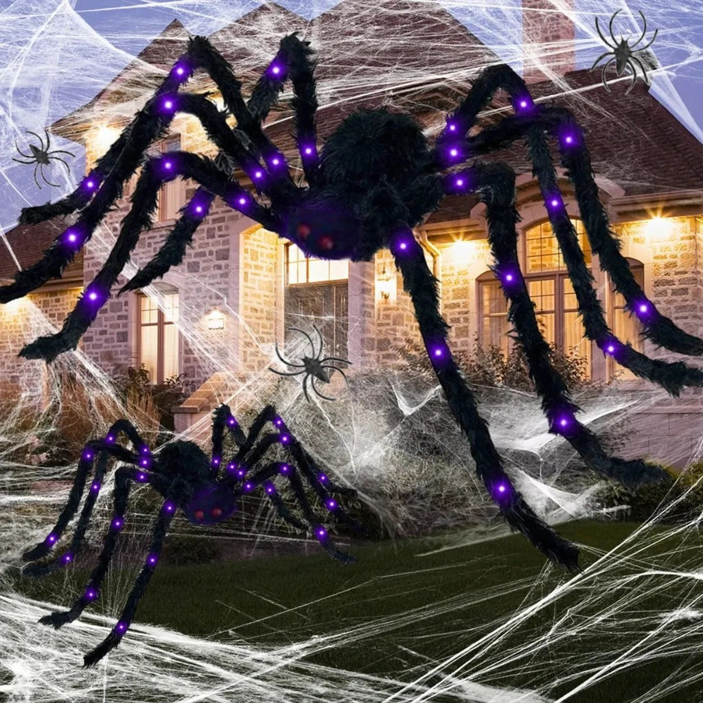 Aranha Gigante Peluda Horripilante Halloween 75cm/120cm