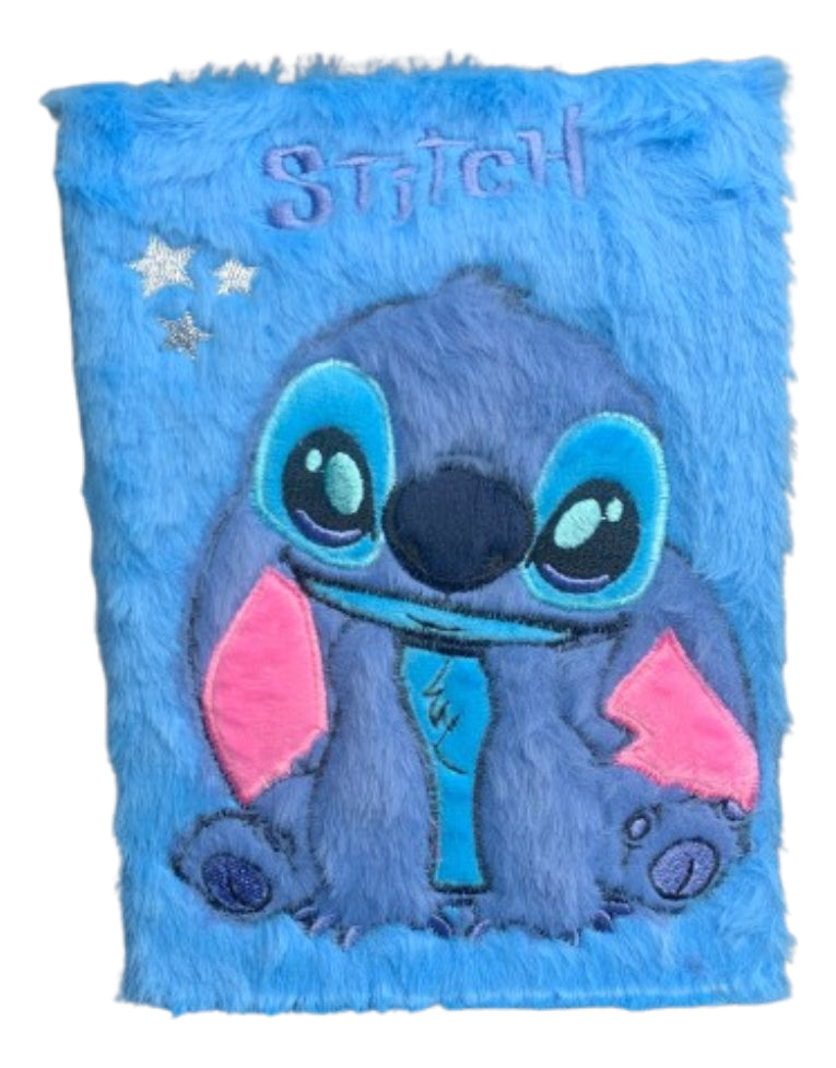 Caderno Diário Stitch Pelúcia Escolar 80 Folhas