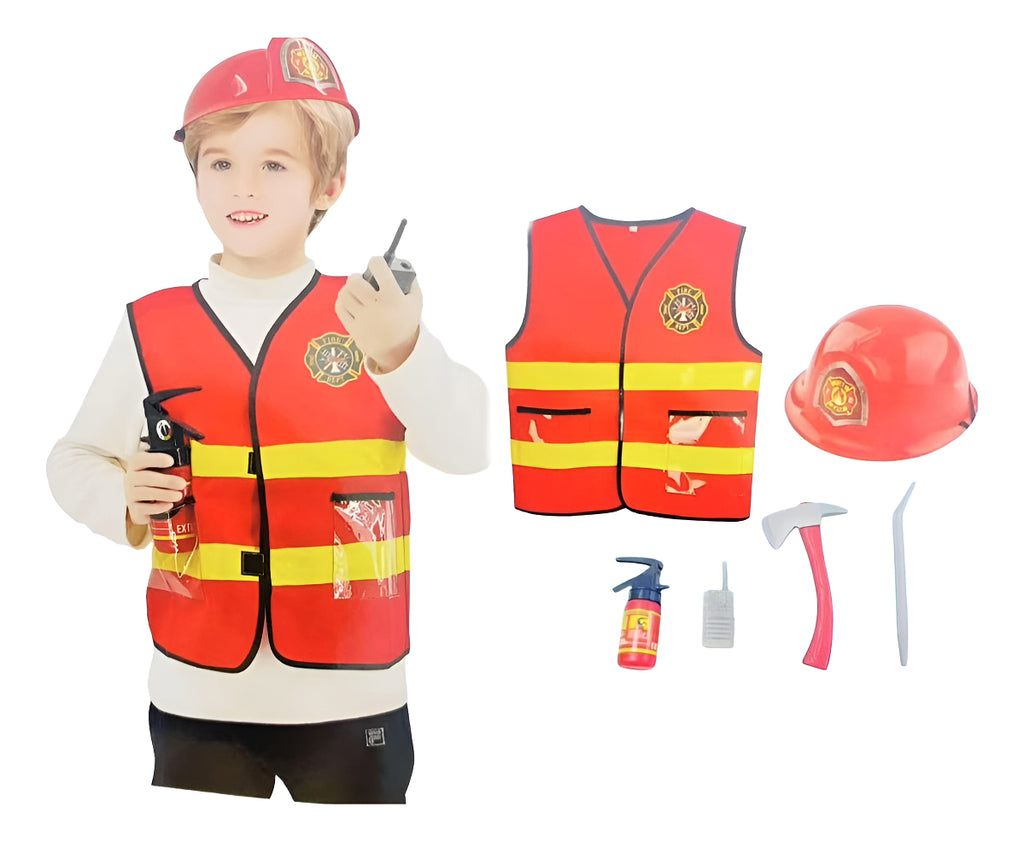 Fantasia Luxo Crianças Cosplay Policial/enfermeira/bombeiro