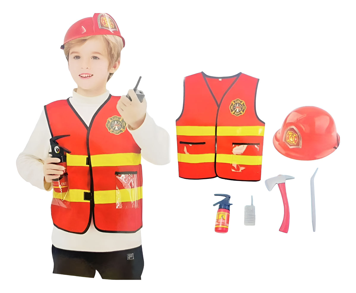 Fantasia Luxo Crianças Cosplay Policial/enfermeira/bombeiro