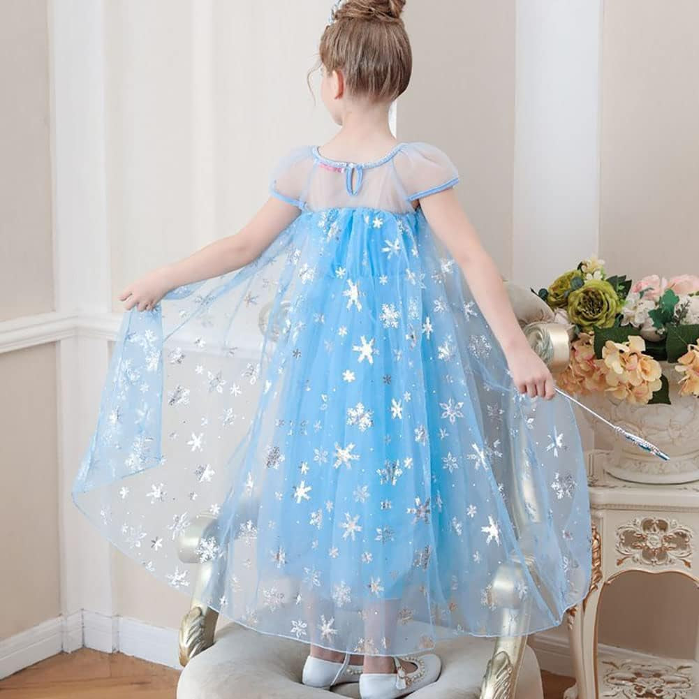 Princesa Elsa Fantasia For Girls Acessórios Birthday Party
