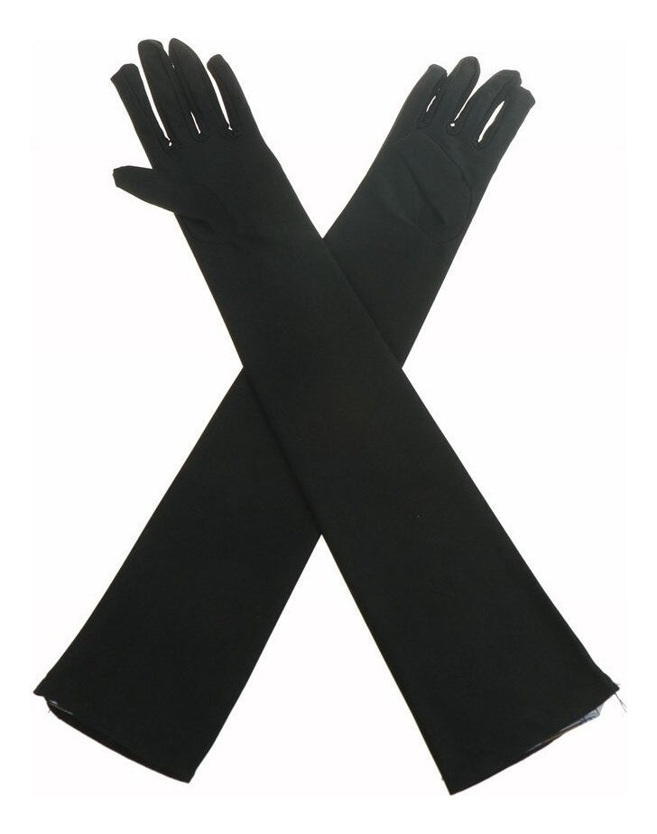 Kit Fantasia Melindrosa Gangster Tiara Luvas Colar Meia 5 Pç