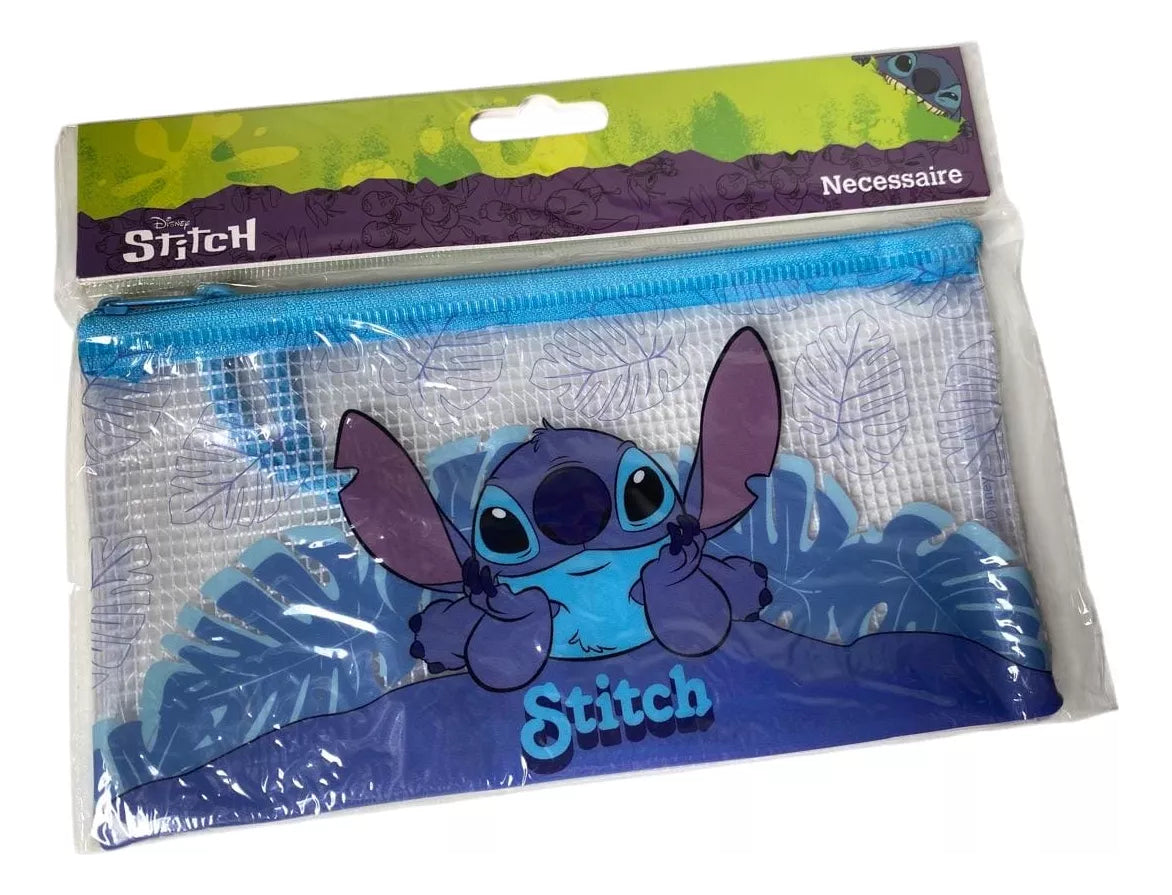 Stitch Necessaire Transparente Fofa Estojo Ótimo Tamanho