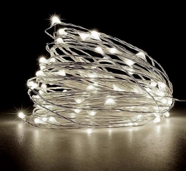 Kit 20 Fio Fada Cordão Luz Cores Natal 3mts 30 Leds+ Pilhas