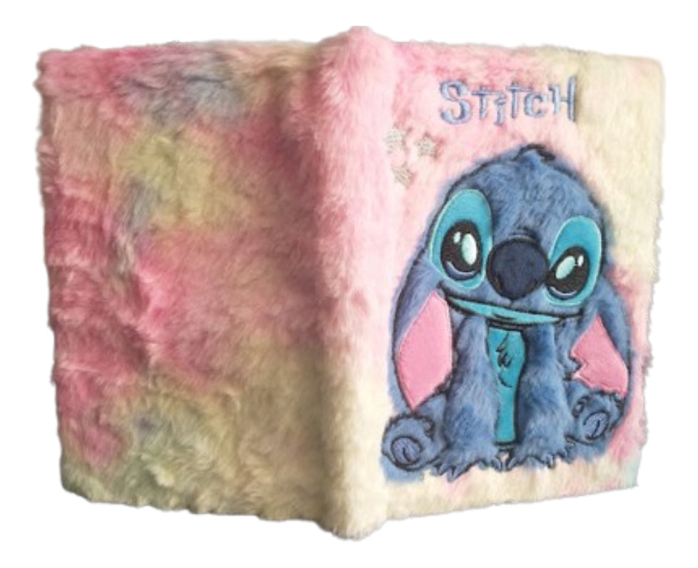 Caderno Diário Stitch Pelúcia Escolar 80 Folhas