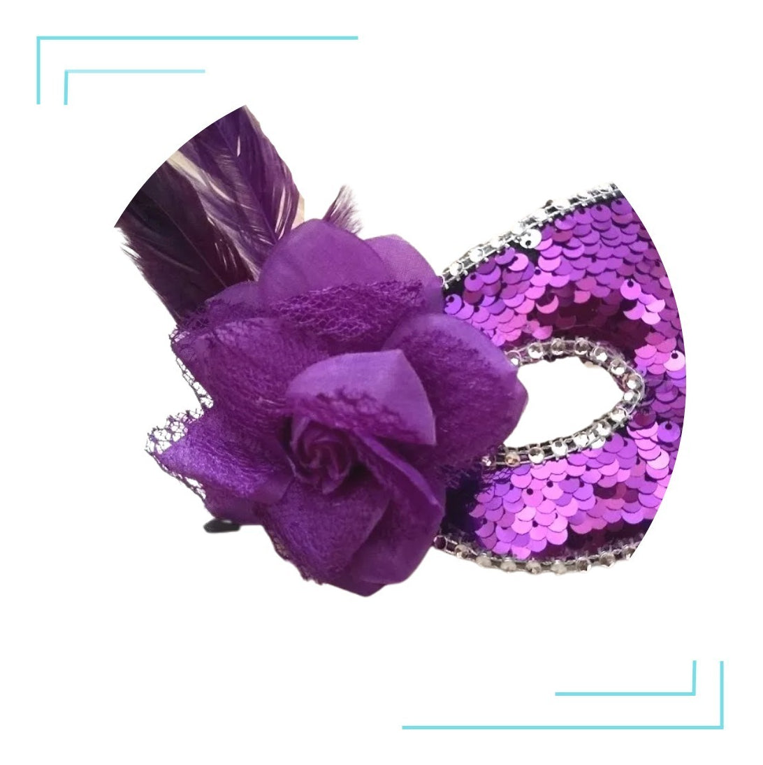 Kit Com 7 Máscaras De Gala Luxo Carnaval Varias Cores