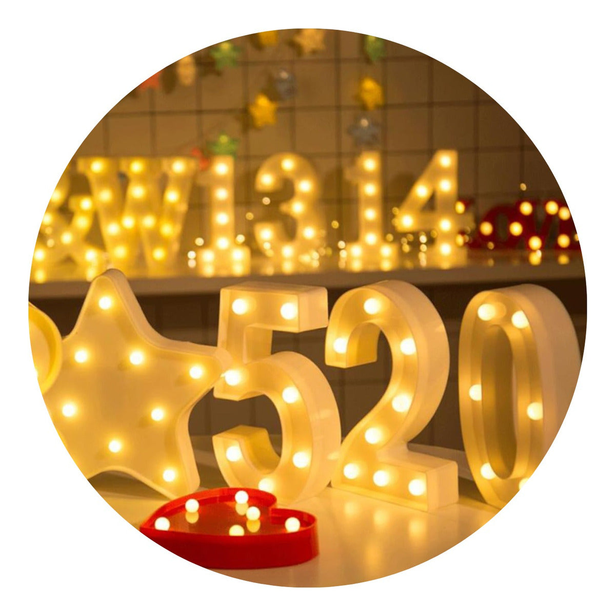 Luminária Led 3d Número 2 Branca/quente 22cm Decoração Festa