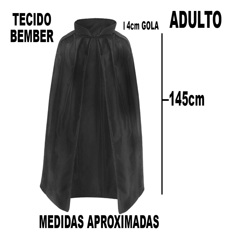 Kit Capa Sabre Capacete Halloween Infantil