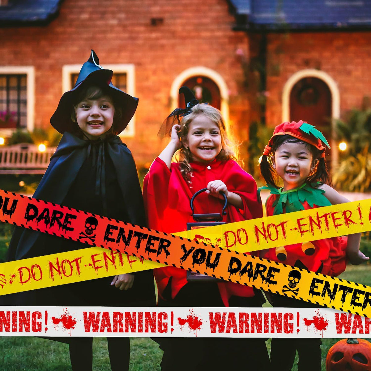 Fita De Precaução Para Enfeite De Halloween Assustadoras