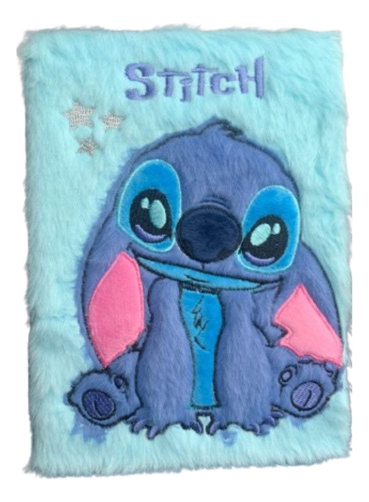 Caderno Diário Stitch Pelúcia Escolar 80 Folhas