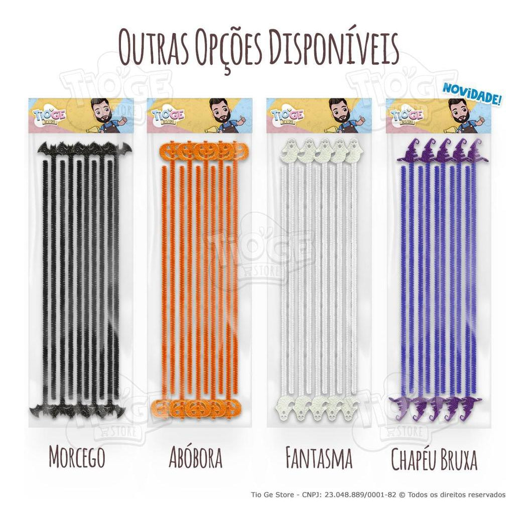 Cabelo Maluco Halloween Hastes Flexíveis Pelúcia Morcego