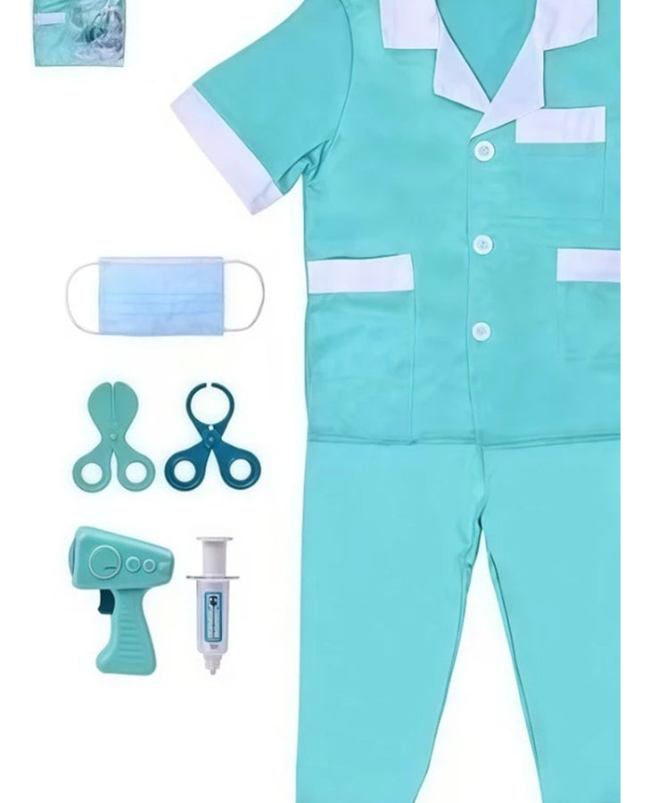 Fantasia Luxo Crianças Cosplay Policial/enfermeira/bombeiro