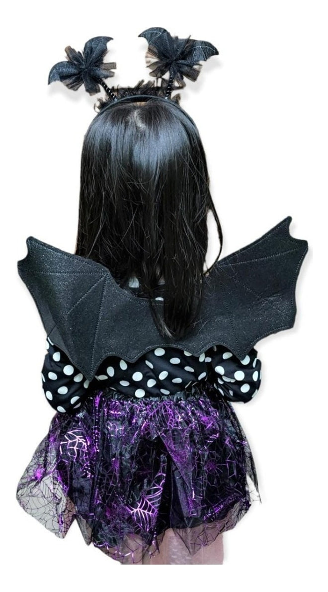 Fantasia Morceguinha Luxo Infantil Halloween Dia Das Bruxas