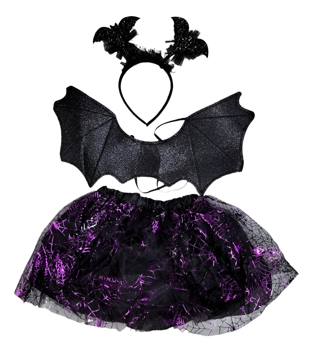 Fantasia Morceguinha Luxo Infantil Halloween Dia Das Bruxas
