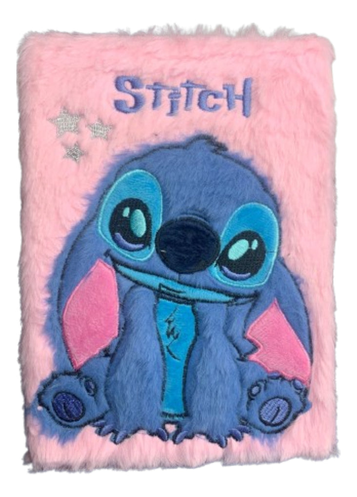 Caderno Diário Stitch Pelúcia Escolar 80 Folhas