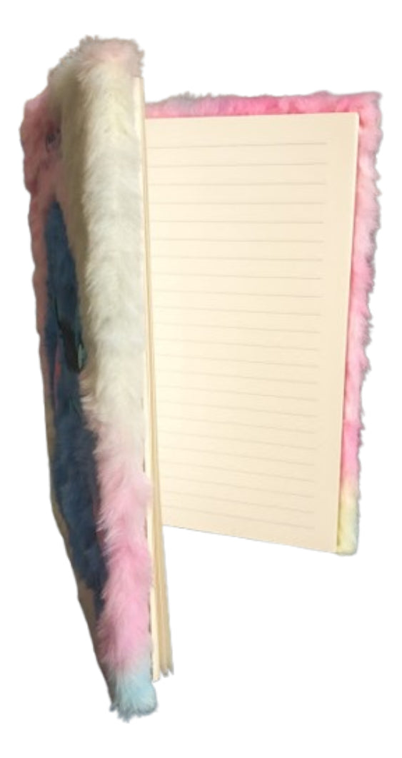 Caderno Diário Stitch Pelúcia Escolar 80 Folhas