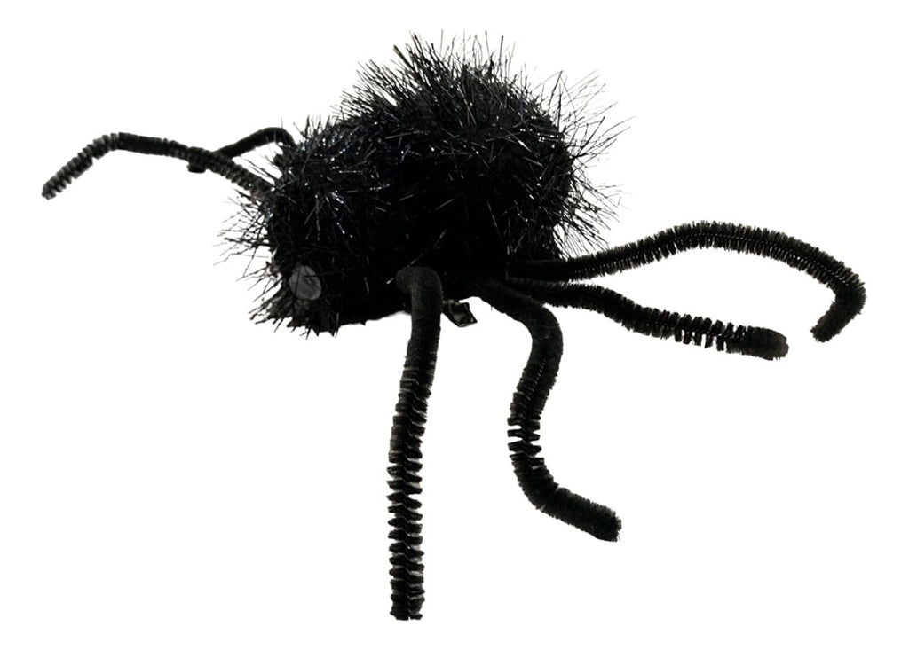 Acessório De Halloween Presilha Grampo De Aranha Preta