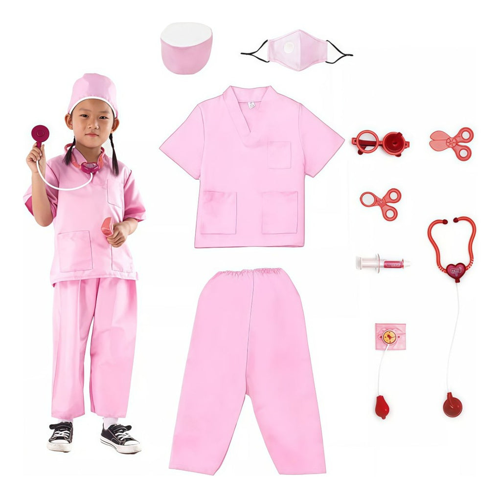 Fantasia Luxo Crianças Cosplay Policial/enfermeira/bombeiro