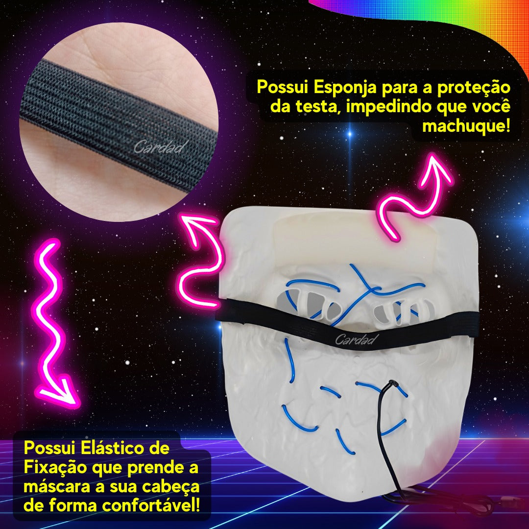Mascara Cosplay Halloween The Purge Fantasia Carnaval Led