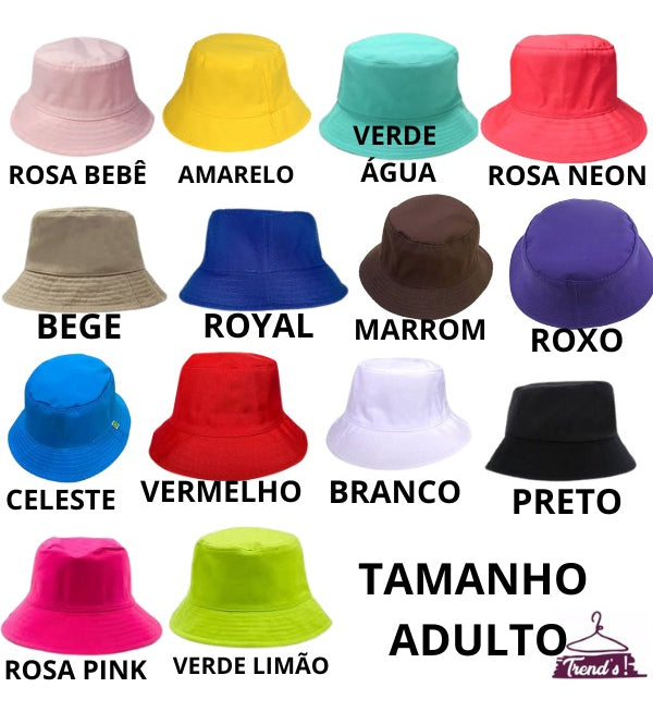 Kit 31 Chapéus Bucket Diversos Atacado Variado Promoção