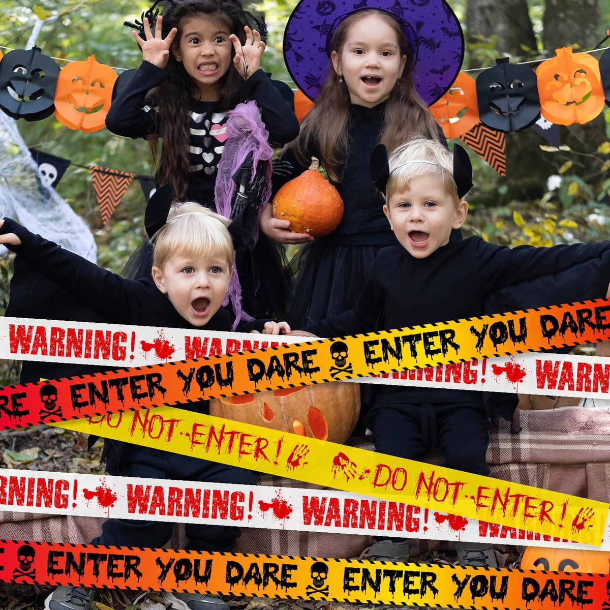 Fita De Precaução Para Enfeite De Halloween Assustadoras