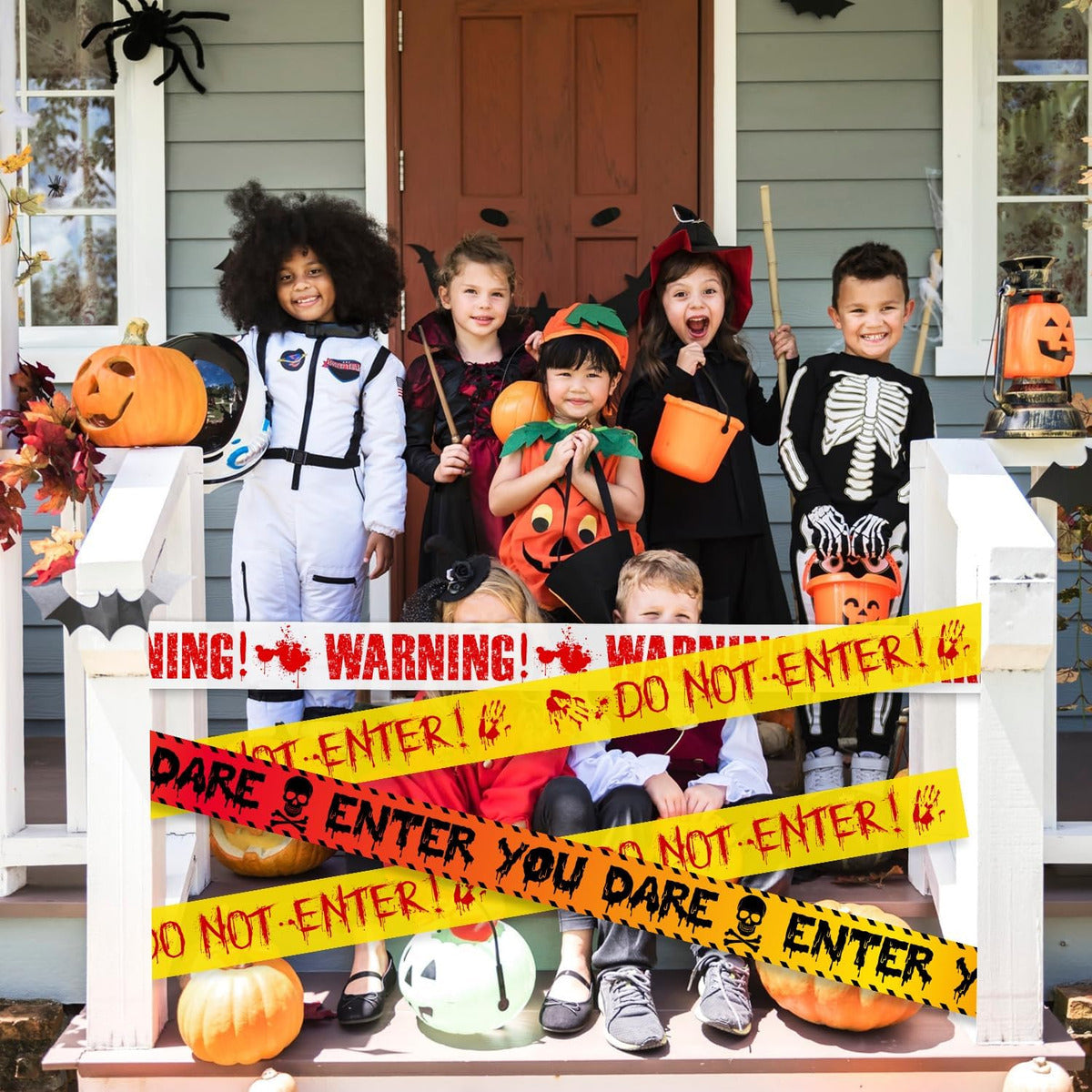 Fita De Precaução Para Enfeite De Halloween Assustadoras