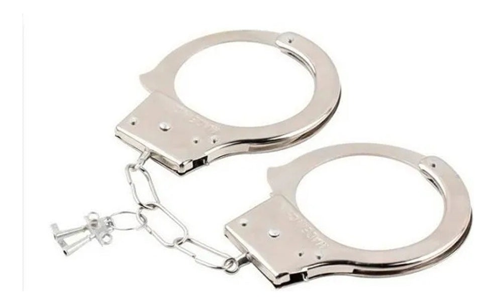 Kit Acessórios De Policial Cassetete+ Algema P/festa Cosplay
