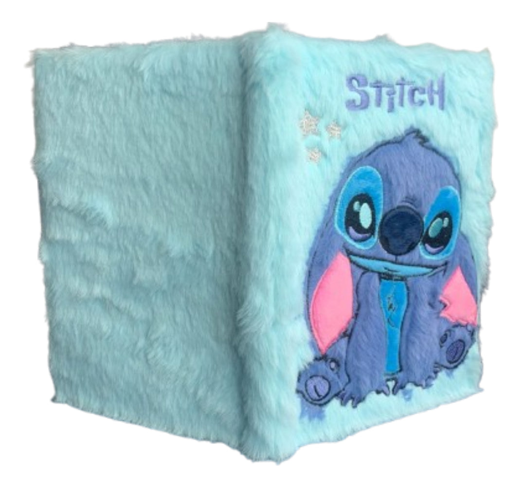 Caderno Diário Stitch Pelúcia Escolar 80 Folhas