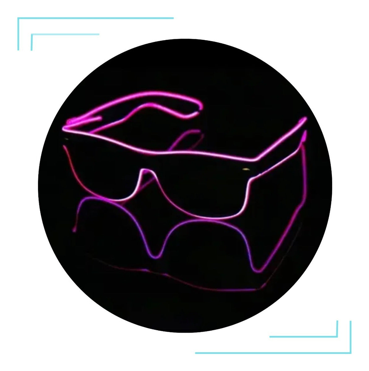 6 Óculos Led Neon Rave Balada Festa Tomorrowland 4 Funções